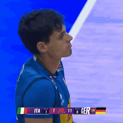 Volleyball Game Between Italy And Germany GIF