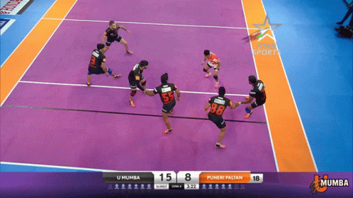 Volleyball Game U Mumba Vs Puneri Paltan 15-8 GIF