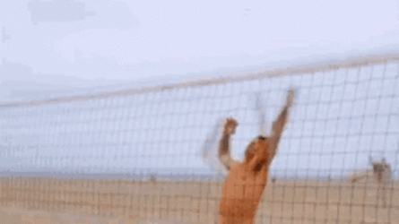 Volleyball Headshot In Your Face GIF