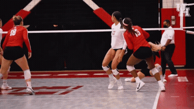 Volleyball Player Number 18 GIF