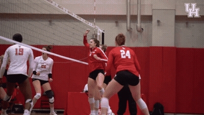Volleyball Player Number 24 Jumping GIF