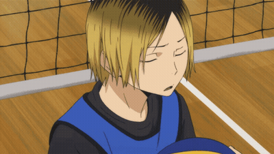 Volleyball Player With Eyes Closed Holding Ball GIF