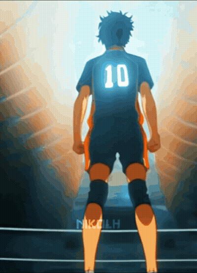 Volleyball Player With Number 10 On Jersey GIF