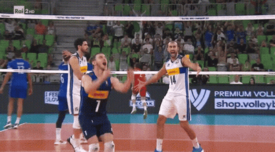 Volleyball Players Celebrating With Premium Voll Shop.Volleyb Ad GIF