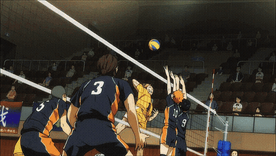 Volleyball Players With Number 8 Jersey GIF