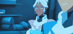 Voltron Princess Allura Shocked Anime GIF