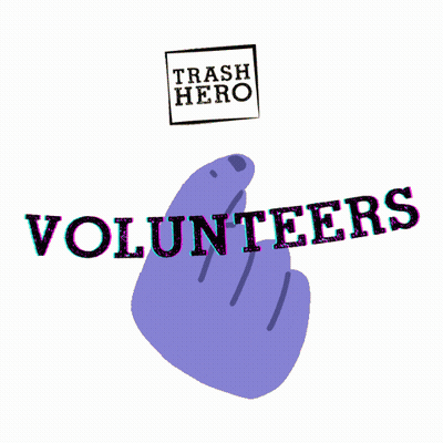 Volunteers Sticker With Purple Hand GIF