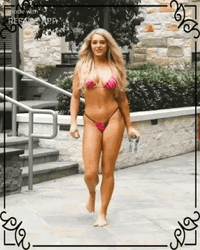 Voluptous Sexy Model Bikini  GIF