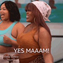 Voluptuous Lady Enjoying Yes Ma'am GIF