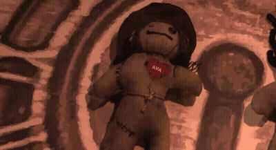 Voodoo Doll With Ava On Chest GIF