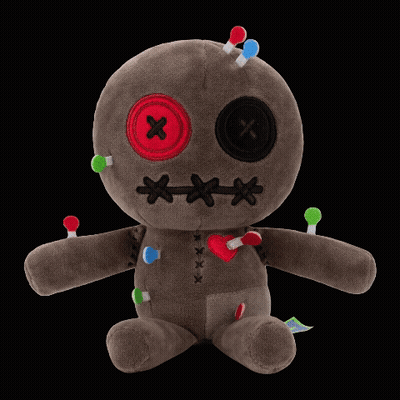 Voodoo Doll With Pins In Eyes GIF