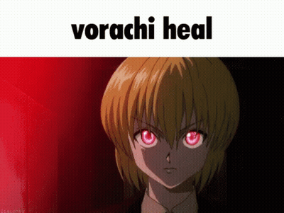 Vorachi Heal With Yellow-Haired Anime GIF