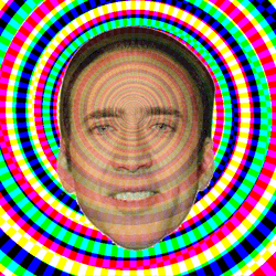 Vortex Featuring Nicolas Cage Head GIF