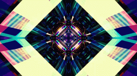 Vortex With Different Shiny Shapes GIF