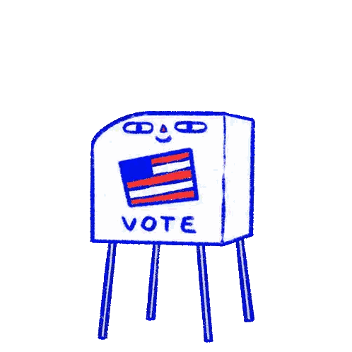 Vote Ballot Box Sticker
