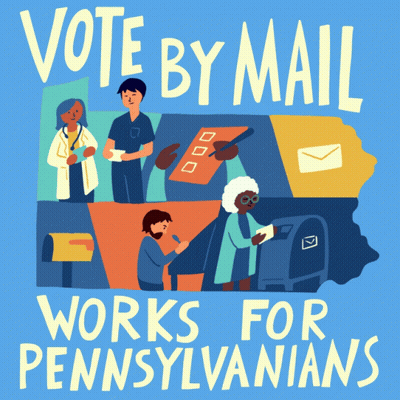 Vote By Mail Poster Pennsylvania GIF