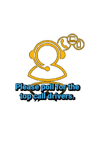Vote For Top Call Drivers Sign Sticker