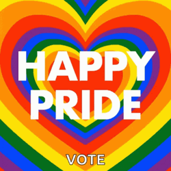 Vote Happy Pride GIF