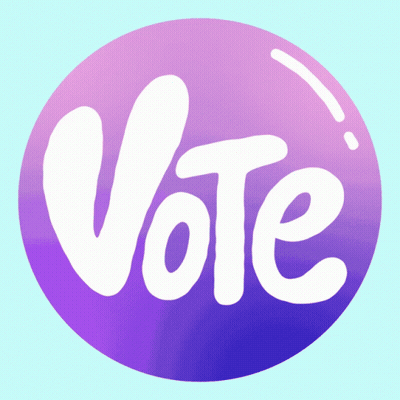 Vote In Purple Circle GIF