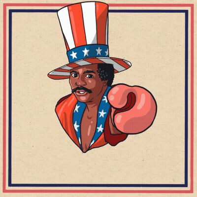 Vote Poster With Boxing Glove GIF