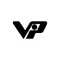 VP Black And White Logo Sticker