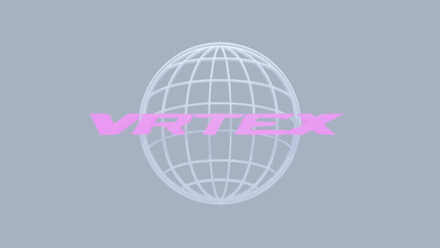 Vrtex Logo With Globe GIF