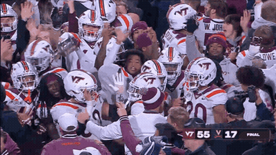 VT Vs Virginia Tech Football Game GIF