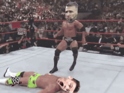 W Logo Wrestling Ring GIF