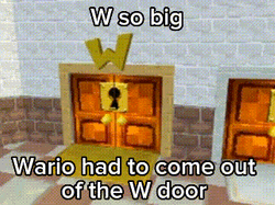 W Wario So Big GIF