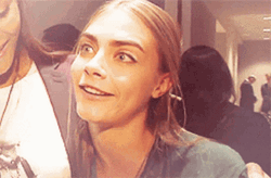 Wacky Cara Delevingne Double Chin GIF