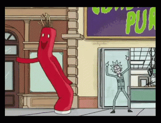 Wacky Waving Inflatable Tube Man Rick And Morty GIF