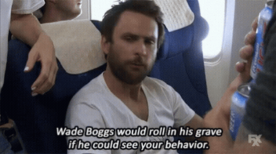 Wade Boggs Would Roll In His Grave If He Could See Your Behavior While Sitting On An Airplane GIF