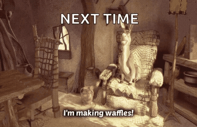 Waffle House With Yellow Awning And Rainbow GIF