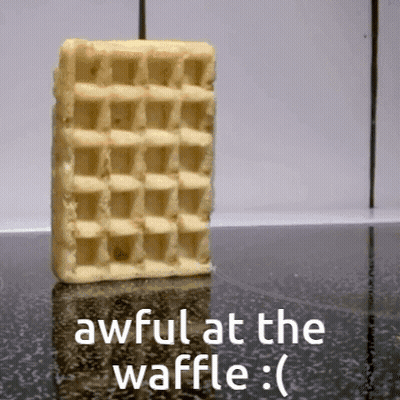 Waffle With Awful Words GIF
