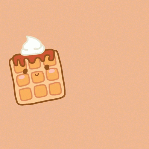 Waffle With Whipped Cream And I Love U A Waffle Lot GIF