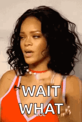 Wait Whaaaat Rihanna GIF