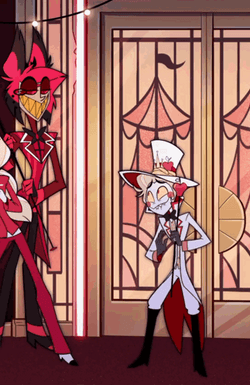 Waiting For Alastor Lucifer Hazbin Hotel  GIF