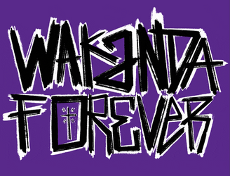 Wakanda Forever Black Panther Logo GIF