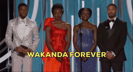 Wakanda Forever Casts GIF