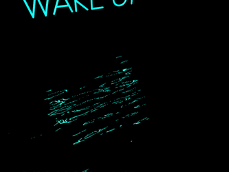 Wake Up Reflection Text GIF