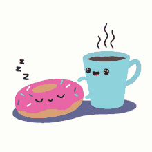 Wake Up Sleeping Donut GIF
