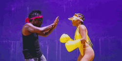 Wale Boxing With Model