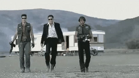 Walk Off Explosion Michael Madsen GIF