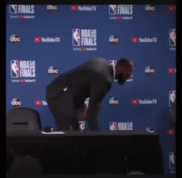 Walk Off LeBron James NBA GIF