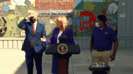 Walk Out Biden Ice Cream GIF