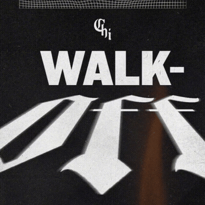 Walk Sign With Down Arrow GIF
