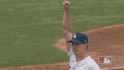 Walker Buehler Raising Fist  GIF