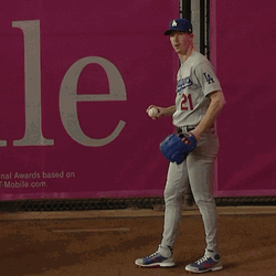 Walker Buehler Warming Up Pitch GIF
