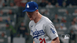 Walker Buehler Yelling Reaction  GIF
