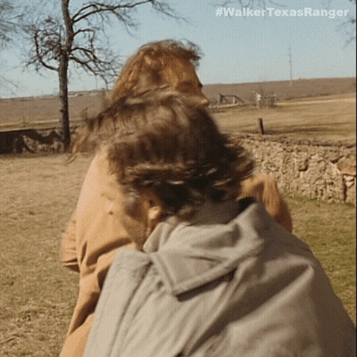 Walker Texas Ranger Written On Picture GIF